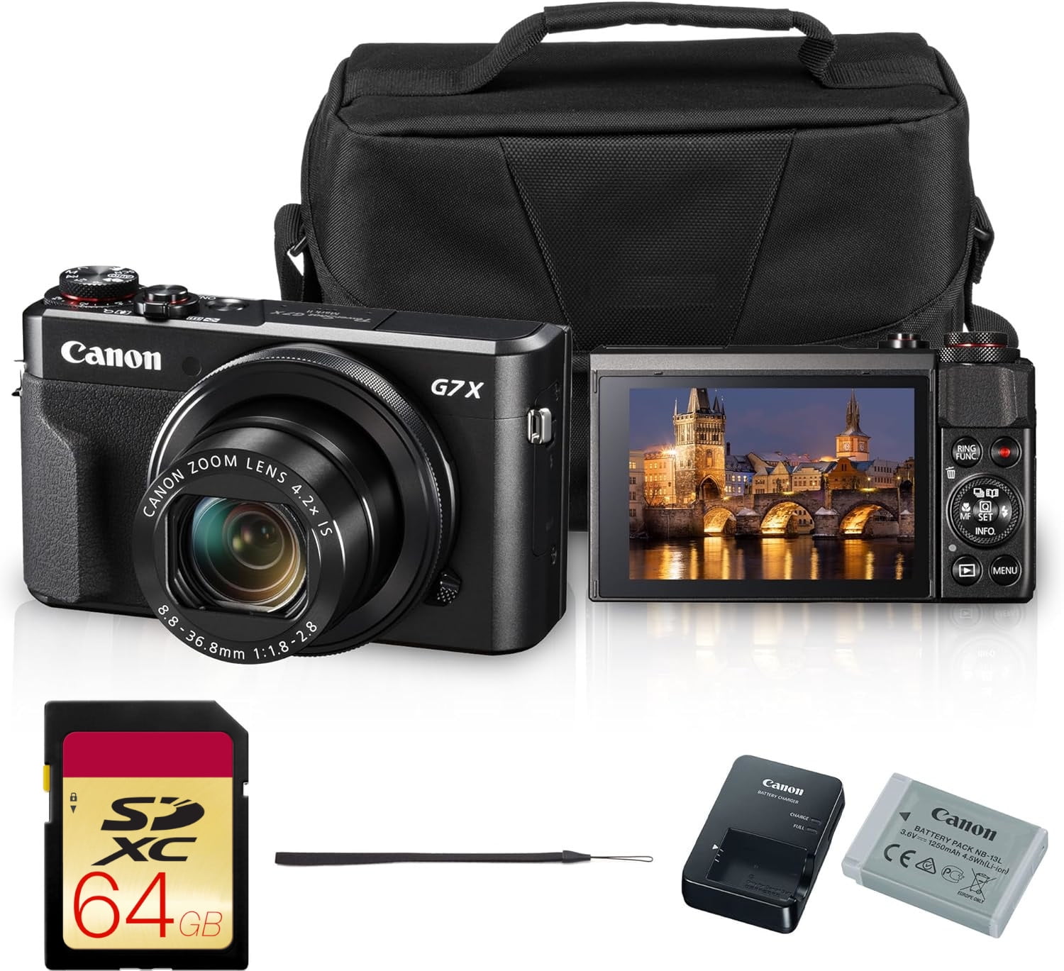 Canon PowerShot G7X Mark II本体 バッテリー/コード付 Canon PowerShot G7X Mark II本体 バッテリー/コード付 Canon