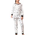 thumbnail image 2 of Family Matching Christmas Pajamas Set, Christmas Tree Print Long Sleeve Tops Long Pants Sleepwear Set, 2 of 8