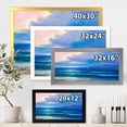 thumbnail image 4 of Designart 'Sunrise Glow On The Sea Waves I' Nautical & Coastal Framed Art Print, 4 of 4