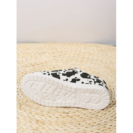 

Woobling Women Walking Shoes Wide Width Canvas Sneaker Slip On Flats Ladies Casual Shoe Comfort Loafers Leopard Print Anti-Slip Black White Leopard Print 7.5
