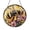 Acrylic 3.5 Inch, variant on Bee Honeycomb Floral Stained Glass Style Suncatcher Window Hanging, Bumblebee Garden Decor Panel for Nature Inspired Home Accent