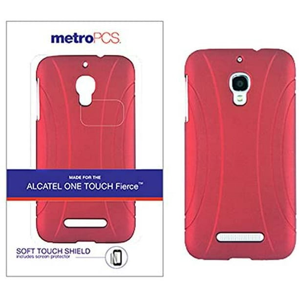 MetroPCS Étui de Protection Soft Touch pour Alcatel One Touch Féroce - Rouge