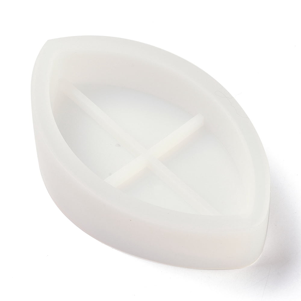 2pcs Cup Mat box Silicone Molds Resin Casting Molds Clay Craft Mold Tools Horse Eye White 175x111x39mm Inner Diameter: 170x103mm