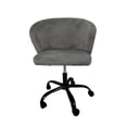 thumbnail image 2 of Silla de Oficina Top Living Terciopelo Gris Oscuro, 2 of 6