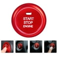 thumbnail image 4 of Worgeous Red Aluminum Alloy Car Ignition Button Decorative Ring for Start Stop Cover Fits Most Vehicles 1 Set, 4 of 8