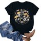 thumbnail image 2 of Camiseta de Manga Corta de Cuello Redondo Impresa para Mujeres, Primavera Y Verano Casual, 2 of 3