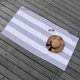 thumbnail image 4 of Towel HENBAY Toalla de playa extragrande 90 x 180 cm con rayas grises, 4 of 6
