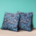 thumbnail image 4 of Flying Floral Paisley Throw Pillow with Removable Cover in Purple Blue Beige 20x20, 4 of 5