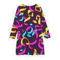 thumbnail image 4 of LOVZFMLL Robe Sans Manches Extensible Ligne A Robe de Récital Scolaire Patineuse Manches Courtes Col Rond, 4 of 4