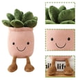 thumbnail image 2 of Juguete de peluche suculento, decoración de plantas suculentas realistas, juguete de peluche de flores, 2 of 3