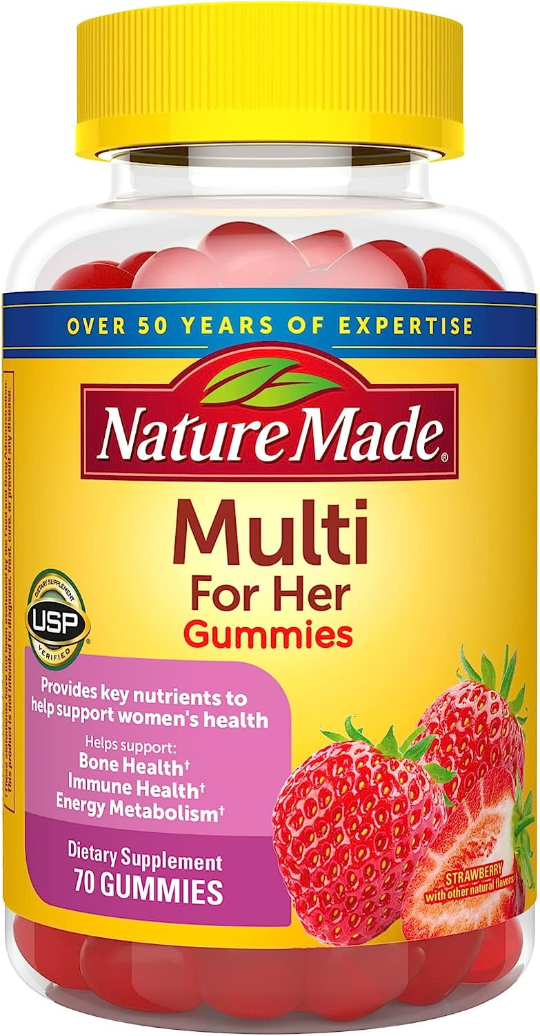 Nature Made Multivitamin For Her Womens Multivitamin For Daily Nutritional Support 70 Gummies