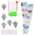 thumbnail image 3 of , Llaveros De Diamantes De Imitación, Llaveros Con Forma De Cono De Helado DIY, Colorfast Y Antiwear Decoración Del Hogar Adultos Para Niños Regalo De Navidad Ccdes Otros, 3 of 8