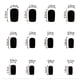 thumbnail image 3 of Press on Nail French Tips Nail Square Nail Tips Fake Nail False Nail with Gradient Designs Full Cover Acrylic Nail, 3 of 4