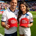 thumbnail image 5 of Cevemin USA 2026 Patriotic Flag Soccer Baseball Cap, Adjustable Sport Printed Sun Hat for Men Women Football Sports Fans Daily Outdoor Wear, 5 of 5