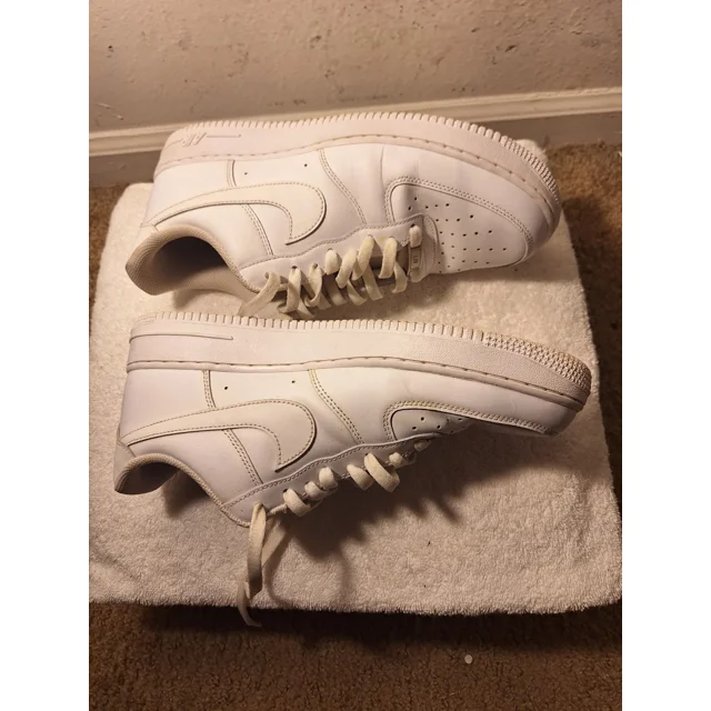 Ad-id-as WHITE LEATHER CW2288-111 MEN SNEAKERS SHOES US SIZE 11