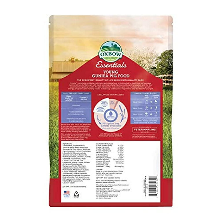 Oxbow essentials young guinea pig best sale food