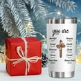 thumbnail image 6 of Christian Gifts for Women, Religious Birthday Gift for Women Faith, Inspirational Thank You, Birthday, Mothers Day Gifts For Her, Friend, Mom, Sister, Teen, Spiritual Tumbler （20OZ YOU ARE）, 6 of 6