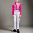 thumbnail image 6 of Lovzfmll 3-Piece Suit for Boys, Sequin Shirt & Bow Tie & Pants, Formal Performance Outfits for Big Boys, 17-18 Years, 6 of 9