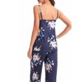 thumbnail image 4 of Cenuakty Women's Fall Loungewear Set, Lace Patchwork Cami Tops + Pants + Robe 3 Pieces Sleepwear, 4 of 9