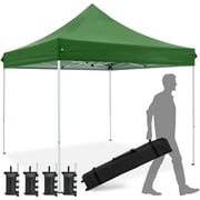 COOS BAY 10 x 10 Heavy Duty Pop up Commercial Canopy Tent Instant Sun Shelter with Roller Bag, 4 Sandbags