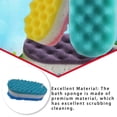 thumbnail image 3 of Billuyoard Esponja exfoliante para baño, removedor de piel muerta para brazos y piernas, absorbente, para hacer burbujas, para limpiar la piel del cuello y Suministros de limpieza para el hogar Azul Billuyoard HA062432-03, 3 of 6