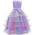 thumbnail image 3 of Princess Unicorn Dress Up for Little Girls Birthday Dresses Party Costumes, 3 of 5