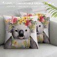 thumbnail image 3 of Nawypu Koala Logo Throw Pillow Covers Animal Cute Koala with Rustic Farmhouse Pillowcase Cushion Cover for Home Sofa Pillow Covers,, 3 of 5