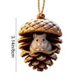 thumbnail image 3 of Kbndieu Forest Animal Christmas Acorn Ornaments, Woodland Animal Ornaments for Tree, Christmas Tree Hanging Decorations for Animal Lovers & Home Holiday Decor, 3 of 7