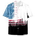 thumbnail image 6 of Yindaity Mens Usa T Shirt American Flag Patriotic 4th of July T-Shirt(White,2XL), 6 of 6