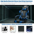 thumbnail image 6 of Spaco Gaming Chair Reclining Swivel with Massage Lumbar Support -Blue, Desk Chair, Gaming Chair for Office or Gaming, 6 of 10