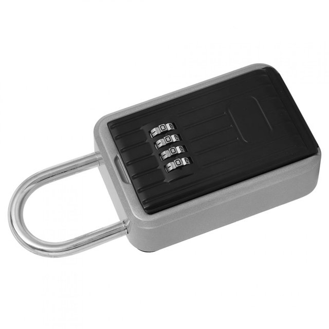Estuche para llaves con cerradura, caja de almacenamiento para llaves portátil para exteriores, resistente al agua, caja para llaves con cerradura, uso práctico