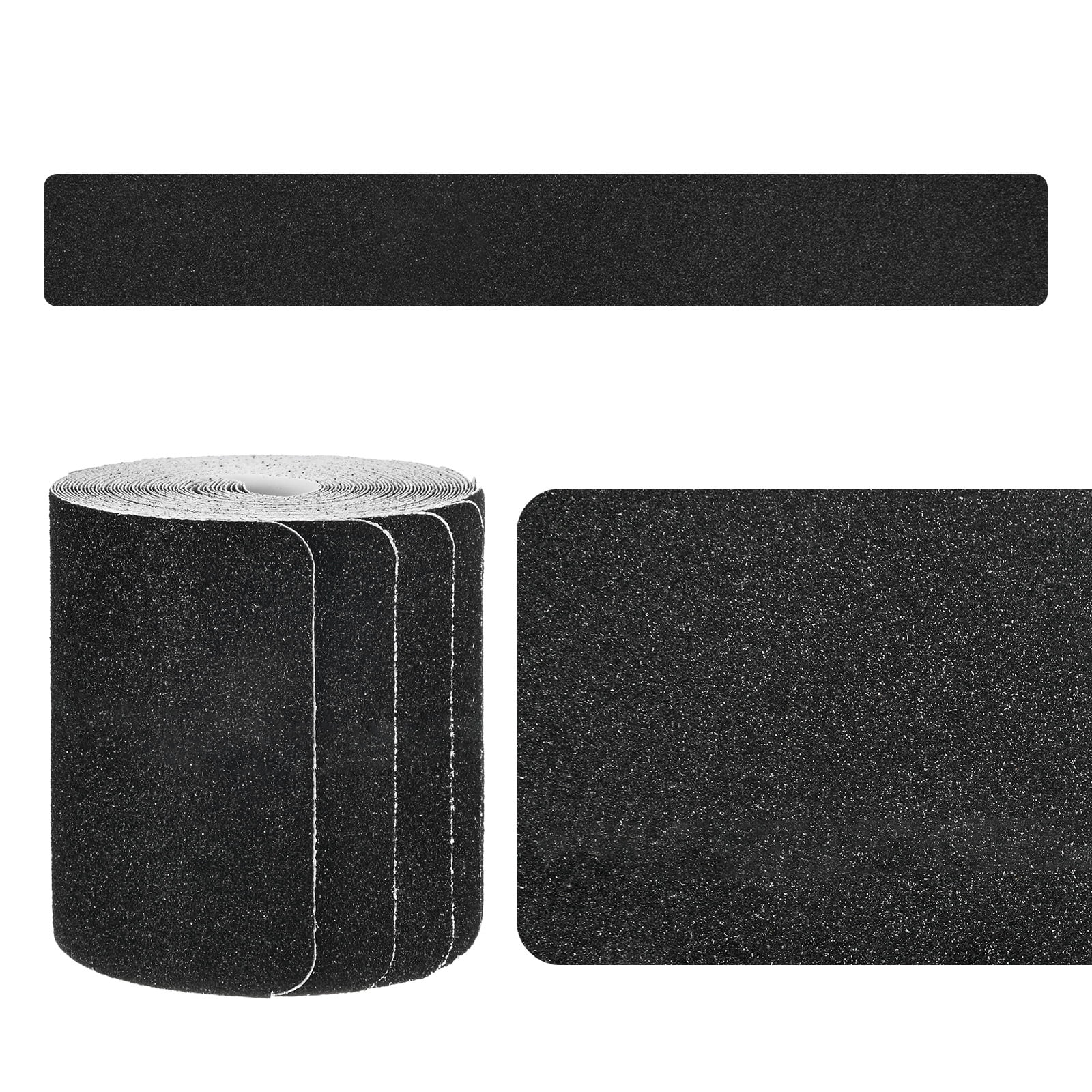 Uxcell 12-Pack Anti Slip Traction Tape 30 Inch X 4 Inch Best Grip Tape Grit Outdoor Non-Skid Tape for Stairs Step Black