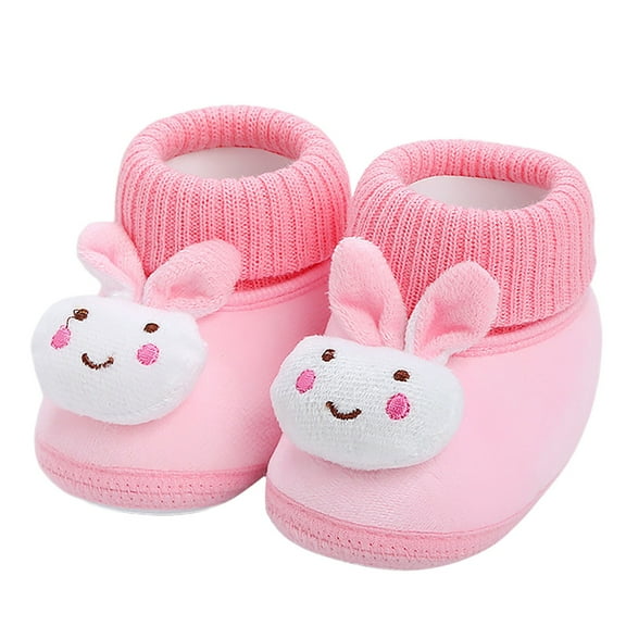 Yindaity Baby Sock Shoes Baby Girls Boys Canvas Shoes Soft Sole Crib Moccasin Casual Sneakers First Walkers (Pink,12-18 Months)