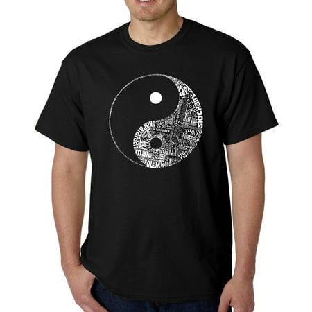 Los Angeles Pop Art Men's T-shirt - Yin Yang (Yin Yang Best Friend Shirts)