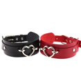 thumbnail image 4 of Electronicheart PU Imitation Cuir Gothique Punk Choker Court Collier Creux Coeur Forme Connecteur Choker, 4 of 8