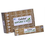 Goloka nature series collection high end incense sticks- 6 boxes of 15 gms (Total 90 gms) (Nature's Nest)