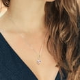thumbnail image 3 of Gem Stone King 925 Sterling Silver and 10K Yellow Gold Heart Shape Peach Nano Morganite Pendant Necklace for Women By Keren Hanan (3.00 Cttw, Heart Shape 10MM, with 18 inch Chain), 3 of 3