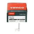 thumbnail image 3 of Timco - Flat Cable Clips - White (Size To fit 1.0mm - 100 Pieces), 3 of 3