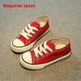 thumbnail image 2 of Zapatos Canva para niños, zapatos informales de moda con parte inferior plana para otoño, estilo coreano, versátiles, de pizarra blanca, para niños y niñas, 2 of 5