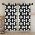 thumbnail image 5 of Blackout Kids Curtains,Black White Baseball Stars Pattern Childrens Insulated Curtains Set Of 2,Bedroom Essentials,Toddler Room Decor 52"x63", 5 of 5