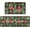 Red Black Green White, variant on Christmas Kitchen Rug Sets 2 Piece Christmas Plaid Rugs Waterproof Non-Slip Kitchen Mats and Rugs Winter Christmas Doormat Rubber Back Low-Profile Merry Christmas Home Decorations Kitchen Mats