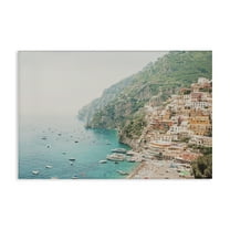 Stupell Industries Amalfi Coast Harbor Cities & Countries Photography Wrapped Canvas Art Print Wall Art, 24 x 16