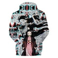 thumbnail image 2 of Demon Slayer Hoodie For Men Women Unisex Hooded Cartoon Kimetsu No Yaiba 3D Hoodies Casual Boys Girls Pullover Sweatshirts, 2 of 3