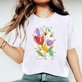 thumbnail image 5 of DDAPJ pyju 2025 Mother's Day Short Sleeve T-shirts for Women Grandma Mom Cute Graphic Tees Mama Gift Tops White XXXL, 5 of 8