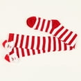 thumbnail image 6 of NMMUED Christmas Socks Christmas Striped Socks Striped Thigh High Socks Holiday Stockings for Women Thigh High Stockings Green and White Striped Socks Striped Tube Socks Watermelon Red One Size, 6 of 6