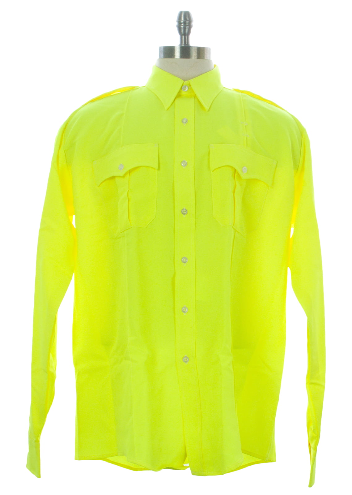 Uniform Shirt Sz 15.5-36/37 Neon Yellow ...
