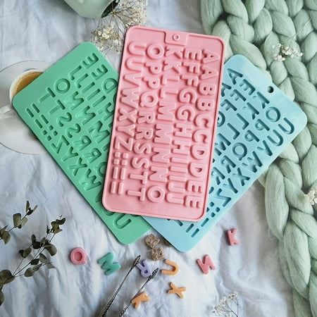 

Riguas Silicone Chocolate Cake Mould Alphabet Silicone Baking Mold DIY Baking Mould for Home Baking Cake Candy Biscuit Dessert