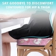 thumbnail image 3 of Premium Unicorn Pattern Memory Foam Seat Cushion Ergonomic Chair Pad for Office Chair, Car, Airplane & Bleachers Sciatica, Tailbone Hip & Back Pain Relief - Chair Cushion for Long Office Workers., 3 of 5