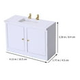 thumbnail image 4 of Arborister White Wooden Furniture Washing Table for House Decoration, 4 of 10
