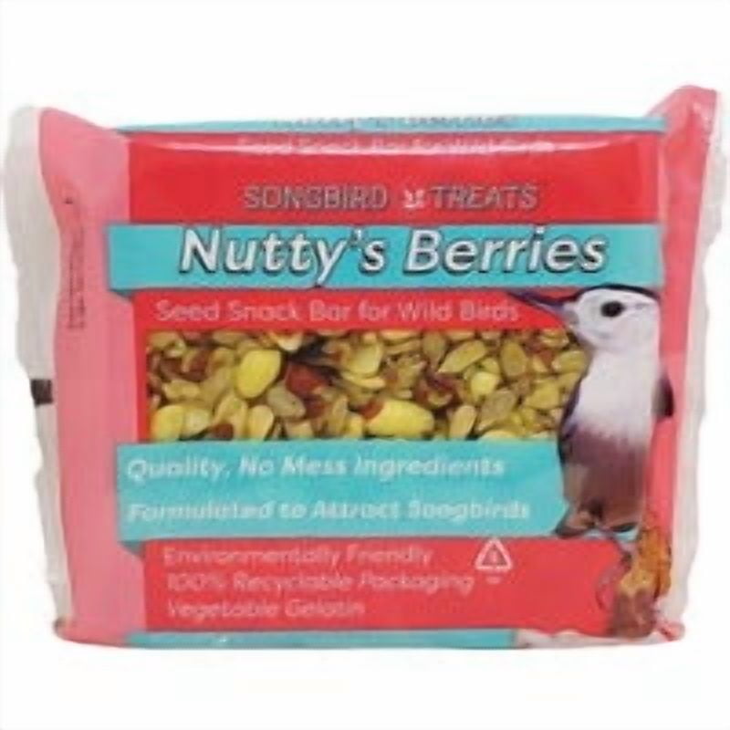 Wildlife Sciences Songbird Treats Nutty's Berries Bird Seed Cake - Pack of 3 Bulk Trade Pack